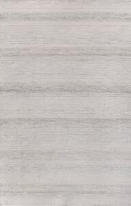Adoni handvävd matta Elfenbensvit/Ljusgrå 160 x 230 cm - Ullmattor, Mattor