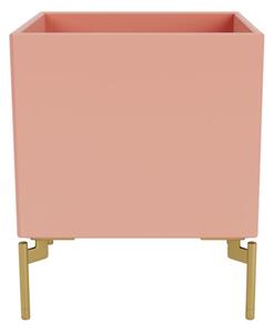 Montana - Colour Box I – S6161 - With Brass Legs - Förvaringslådor - Rhubarb - W35,4 X H42,6 X D35,4 cm