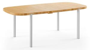 Naver Collection - GM2122 Super Ellipse av Nissen & Gehl - Matbord - Oiled Oak / Stainless steel - L200 x W100 x H74 cm