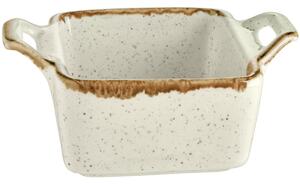 VEGA Skål Sidina kvadratisk med handtag; 8cl, 7x7x3.5 cm (LxBxH); Beige; Kvadratisk; 6 Styck / Förpackning