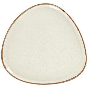 VEGA Tallrik Sidina asymmetrisk med kant; 27.2x26x2.5 cm (LxBxH); Beige; Asymmetrisk; 6 Styck / Förpackning