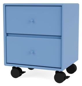 Montana - DRIFT - With wheels - Sängbord - Azure - B 35,4 x H 35,4 x D 30 cm