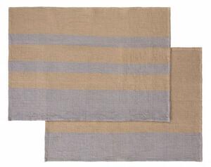 Blomus - GANO Set Of 2 Tea Towels - Kökshandduk - Indian Tan / Tradewinds - H0,3 x L50 x W70 cm
