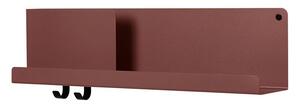 Muuto - Folded Shelves - Hylla - Deep Red L63 - L: 63 x D: 12,4 x H: 16,5 cm