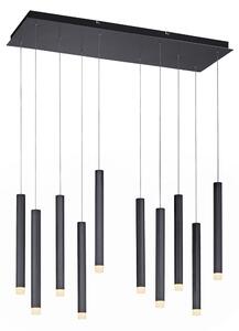 Modern hänglampa svart inkl LED 10-ljus - Stanislas
