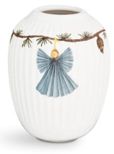 Kähler - Hammershøi Christmas Vase - Vas - White Decoration - Small - B8.5 x H10.5 x Ø8.5 cm