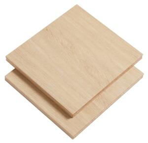 Woud - Elevate Back Panel - Hylla - White Pigmented Lacquered Oak Veneer - Small 2 pcs. - L29,6 x W19 x H32,9
