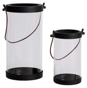 Andersen Furniture - Pipe Lantern - Set of 2 - Lykta - Glass/Metal - Ø14 x H20 / Ø20 x H30 cm