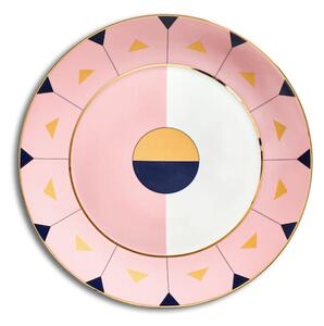 Reflections Copenhagen - Madeira & Lagos Dinner plate, set of 2 - Tallrikar - Rose/Marine/Gold - DIA: 27 cm
