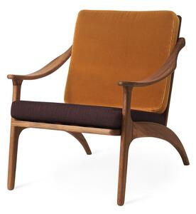 Warm Nordic - Lean Back Chair - Fåtölj - Ritz 1688 (Amber) / Balder 382 (Coffee Brown) - L68 x W80 x H78 cm