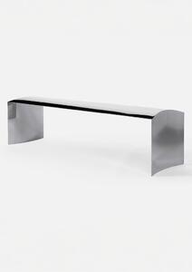A. Petersen - Metal Bench By Ole Schjøll - Bänk - Hand-Polished Stainless Steel - W170xD46xH46 cm