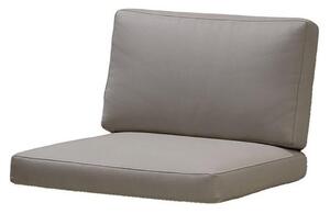 Cane-line - Cushion set for Connect Modules + Lounge chair - Kuddar för utomhusbruk - Cushion for Single Module - Taupe - B: 70 x D: 67 x H: 8 cm