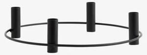 Nordal - Irona Candleholder - Ljusstake - Black - H: 12 x D: 35.5 cm