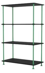 Montana - Montana Free 300000 - Frame: Parsley - Hyllsystem - 207 Black Structure - W73,4 x H109,9 x D38 CM