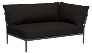 HOUE - LEVEL 2 / Right Corner - Trädgårdssoffa - Char/Dark Grey - L139 x W92,5 x H68,5 x SH38 cm