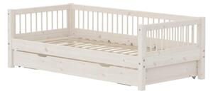 Flexa - CLASSIC Daybed With Guest Bed - Barnsäng - White Washed - H66.5 x W100 x L210 CM