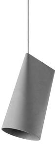 MOEBE - Ceramic Pendant - Narrow - Hängande lampa - Light Grey - H: 22 x B: 11,2 cm