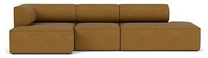 Audo Copenhagen - Eave Modular Sofa, 96, 3.5-Seater, Configurations 9-10 - Modulär soffa - Audo Bouclé 06 - Gold - Configuration 10 - H71 x W315 x D96 x SH40,5 x SD66 cm