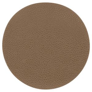 ERWIN M. Underlägg Kaja runt; 11 cm (Ø); Gråbrun/taupe; Rund; 4 Styck / Förpackning