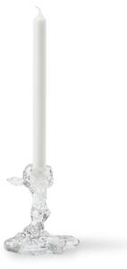 Polspotten - Candle Holder Drip - Glass - Ljusstake - Glass small - H14 x W8 x L14 cm