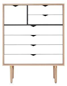 Andersen Furniture - Andersen Furniture - S8 - Hyllor - White Oiled Oak / Alpino - W83 x D43 x H107 cm