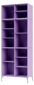 Montana - Ripple Cabinet IV - With Chrome Legs - Vitrinskåp - Iris - W69,6 X H187,2 X D38 cm