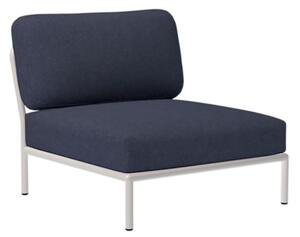 HOUE - LEVEL / Lounge Chair - Trädgårdsstol - Indigo/Muted White - L81 x W95 x H82 x SH38 cm