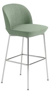 Muuto - Oslo Bar Chair - Barstol - Chrome / Still 941 - W51 x D55 x H103,5 cm