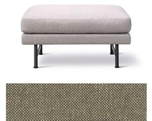 Fredericia Furniture - Calmo Ottoman 80 5620 by Hugo Passos - Puff - Clay 15 / Mat Chrome - W80 x D65 x H41 cm