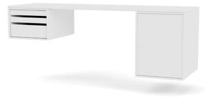 Montana - WORKSHOP - Wall mounted - Skrivbord - New White - B 140,7 x H 48,4 x D 46 cm