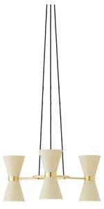 Audo Copenhagen - Collector, Chandelier 3 - Hängande lampa - Crème - H: 26 cm, Ø: 61 cm