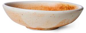HKLiving - Chef Ceramics - Small Dish - Skål - Rustic Cream/Brown - Ø9 x H2,8cm (50 ml)