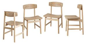 Mater - Børge Mogensen Conscious Chair BM3162 - 4 stk - Matstol - Soaped Oak - 4 stk - W47 x D47 x H78,5 x Sh46 cm