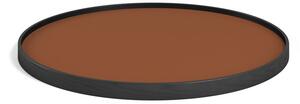 Brdr. Krüger - Tray - Oak Black model 60 - Bricka - CLAY (Cognac / Sort) - Ø 60cm H2,5 cm