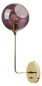 Design By Us - Ballroom Wall Lamp - Large - Vägglampa - Purple/Gold - H57 x D25 x W20 cm