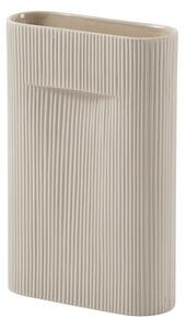 Muuto - Ridge Vase - Vas - Medium - Beige - W8,5 x L23 x H35 cm