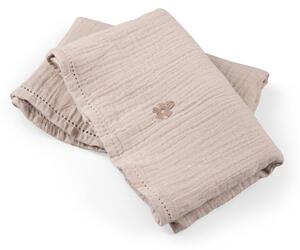 Sebra - Nursing Towel 6-layer, 2-pack - Sköttillbehör - Seabreeze beige - L58 x W40 cm