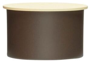 Hübsch - District Storage Boxes - Förvaringslådor - Brown/Yellow - Ø10 x H6 cm
