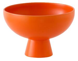 Raawii - Strøm Bowl / Medium - Skål för servering - Vibrant Orange - Ø19 x H13 cm