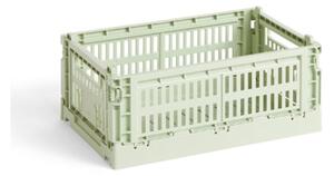 HAY - Colour Crate Recycled - Lådor - Mint - W: 17 x L: 26,5 x H: 10,5 cm