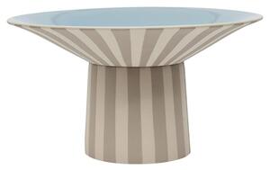 OYOY LIVING - Toppu Centerpiece - Dekorativ skål - Clay/Ice Blue - L30 x W30 x H17