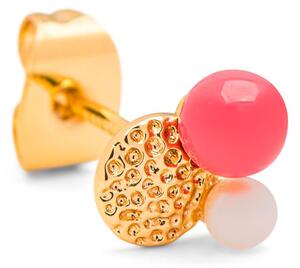 LULU Copenhagen - Bouquet Plate Earring - Örhänge - Gold plated - Onesize