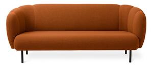 Warm Nordic - Cape Stitch Sofa - Soffa för 2 personer - Merit 032 (Terracotta) - L200 x W82 x H80 cm