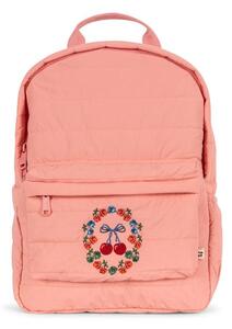 Konges Sløjd - Juno Quilted backpack midi - Väska för barn - STRAWBERRY ICE - H32 x W25 x D10,5 cm