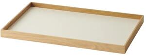 Gejst - Frame Tray - Bricka - Medium / Beige, Oak - h2,2 x d23,2 x w34 cm