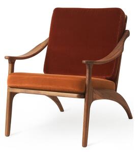 Warm Nordic - Lean Back Chair - Fåtölj - Ritz 8008 (Rusty Rose) / Ritz 3701 (Brick Red) - L68 x W80 x H78 cm