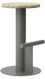 Normann Copenhagen - Pole Barstool 65 Cm - Barstol - Pine/Grey - H65 x Ø40 cm