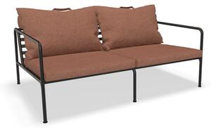 HOUE - AVON 2-Seater Sofa - Trädgårdssoffa - Rust/Black - H58 x W159 x D99 x SH39 cm