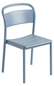 Muuto - Linear Steel Side Chair - Trädgårdsstol - Pale Blue - L49,6 x D54 x H85,1 cm