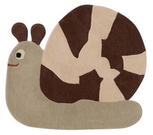OYOY MINI - Sally Snail Rug - Barnens matta - Brown - W98 x H88 cm